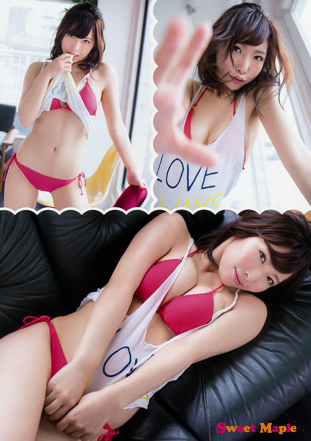 【Sweet Maple】グラビアアイドル・上岡楓(19)の週刊誌水着画像