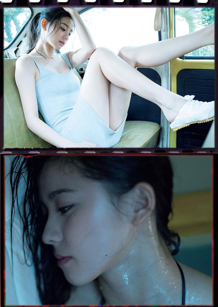 【A GIRL】モデル・朝比奈彩(23)の週刊誌水着画像