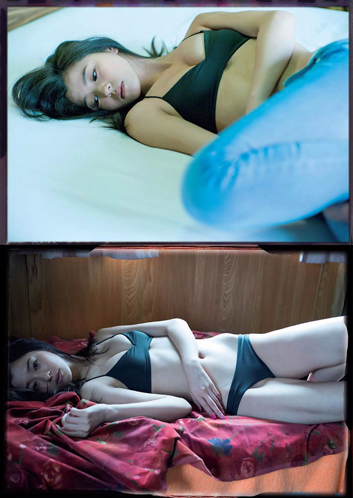 【A GIRL】モデル・朝比奈彩(23)の週刊誌水着画像