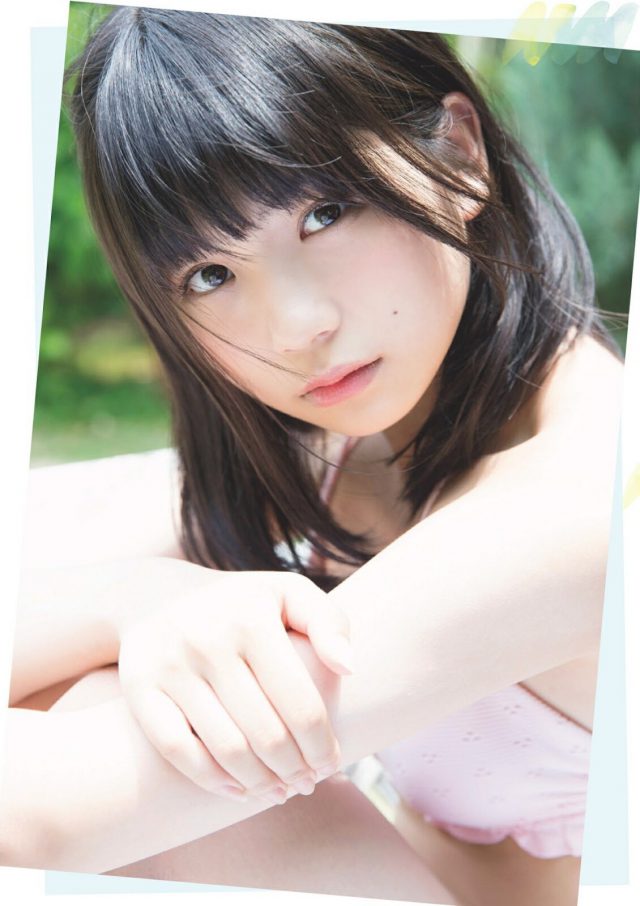 【眩しい笑顔とともに花咲く才能】SKE48・小畑優奈(15)の週刊誌水着画像