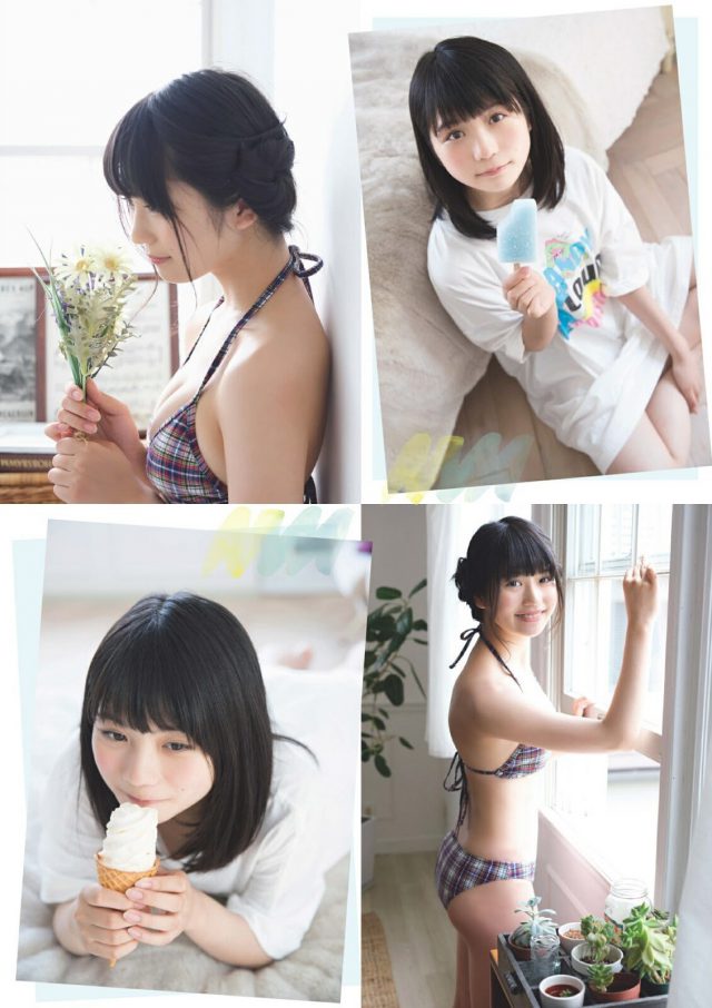 【眩しい笑顔とともに花咲く才能】SKE48・小畑優奈(15)の週刊誌水着画像