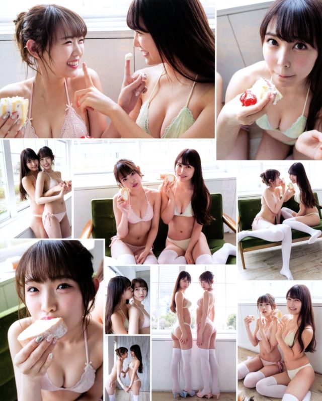 【WANT YOU！！】NMB48・白間美瑠(20)と植村梓(19)の週刊誌水着画像
