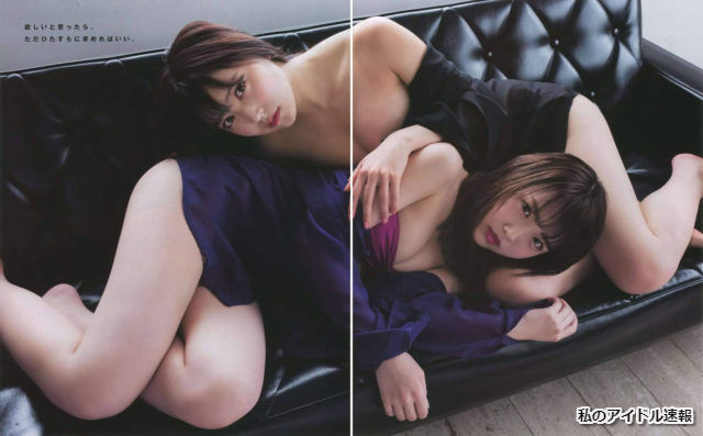 【WANT YOU！！】NMB48・白間美瑠(20)と植村梓(19)の週刊誌水着画像