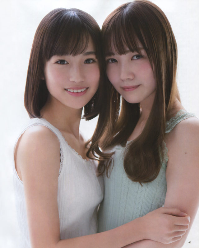 【その坂道、手を取り合って】乃木坂46・掛橋沙耶香(16)と田村真佑(20)の週刊誌グラビア画像